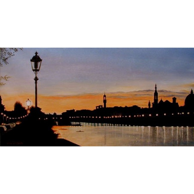 Tramonto da ponte F. Ferrucci